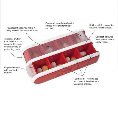 Small Pivotell pill organiser benefits 
